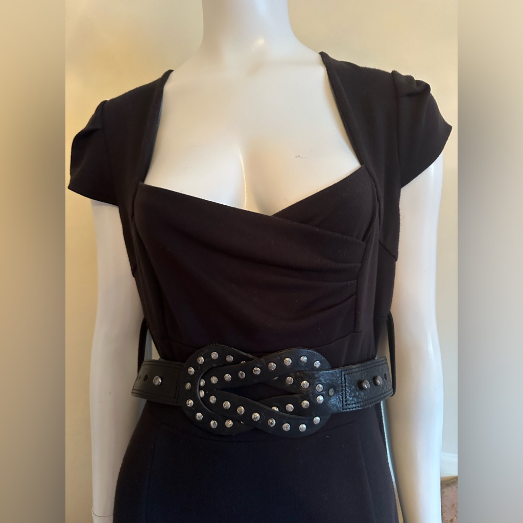 Studded Genuine Leather Belt